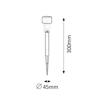 Rabalux - Lampe solaire 1 LED/0,1W/1,2V IP44