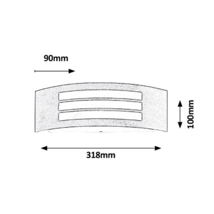 Rabalux - Applique murale extérieure 1xE27/14W/230V IP44