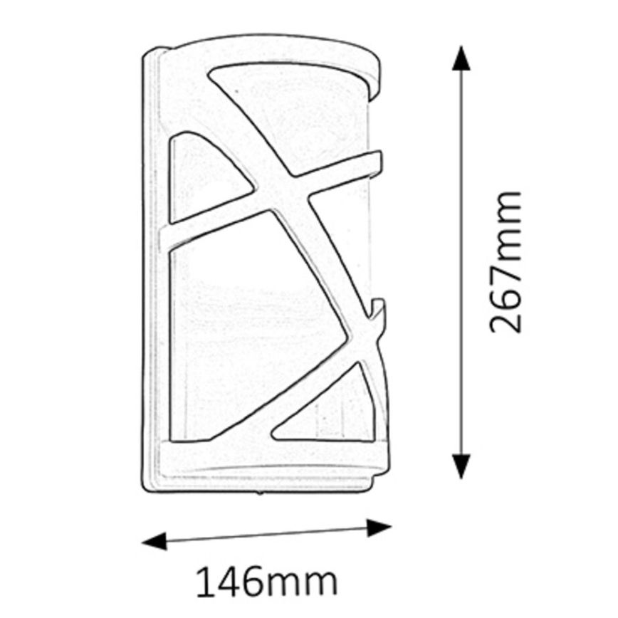 Rabalux - Applique murale extérieure 1xE27/40W IP54