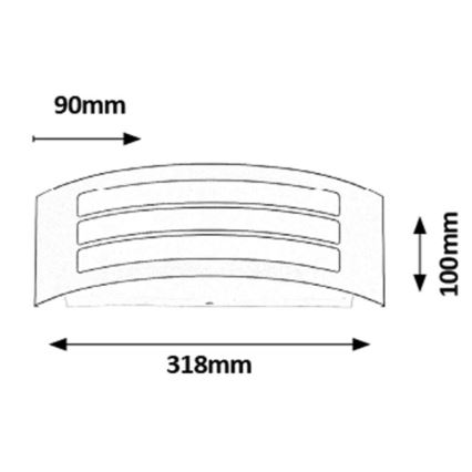 Rabalux - Applique murale extérieure 1xE27/14W IP44