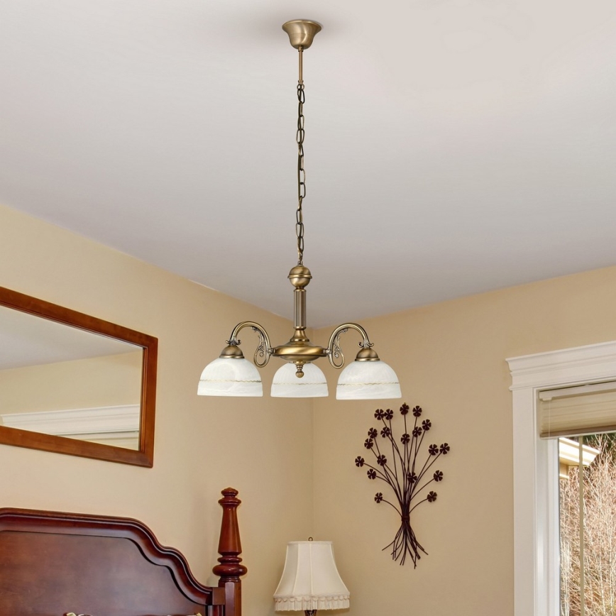 Rabalux 8813 - Lustre avec chaîne FLOSSI 3xE27/40W/230V