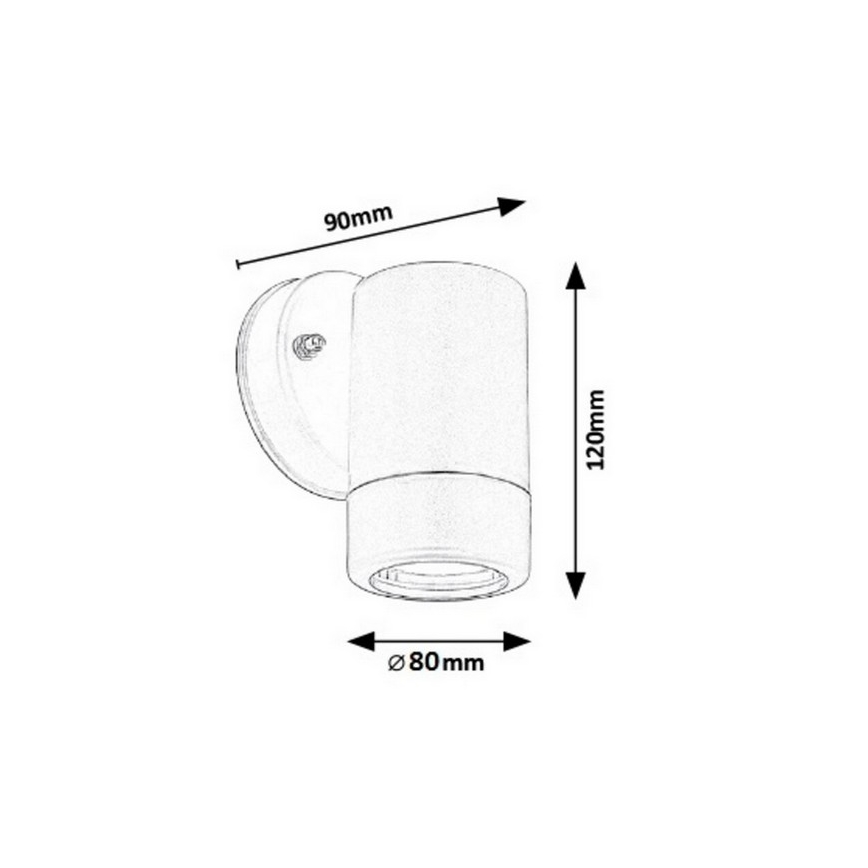 Rabalux - Applique murale extérieure 1xGU10/10W/230V IP44 blanche