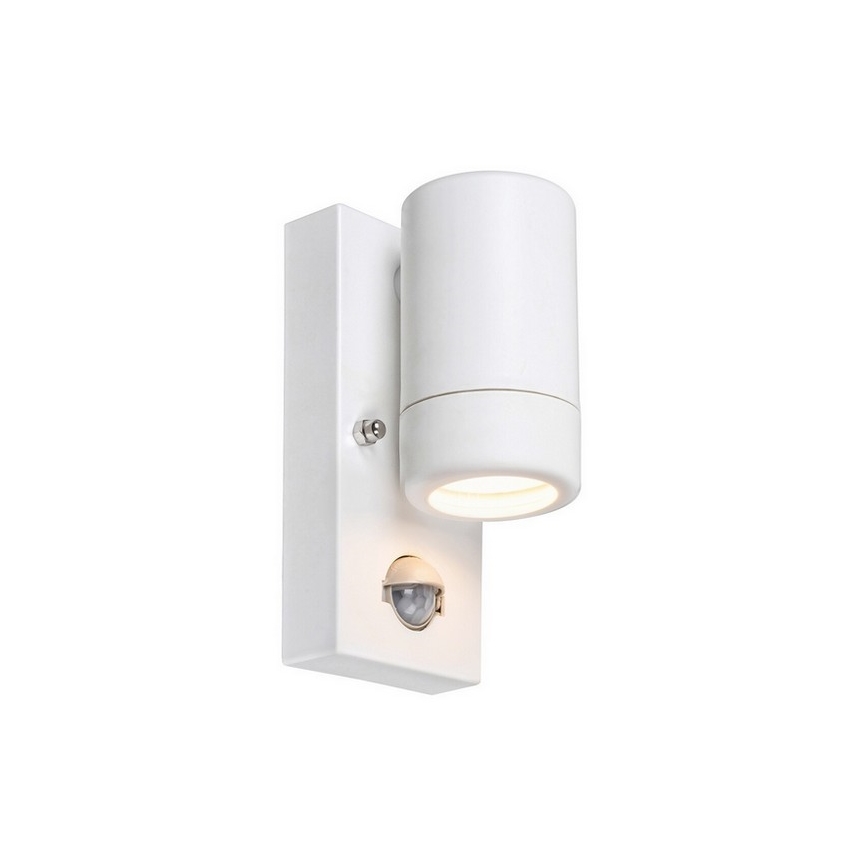 Rabalux - Applique murale extérieur avec détecteur 1xGU10/10W/230V IP44 blanc