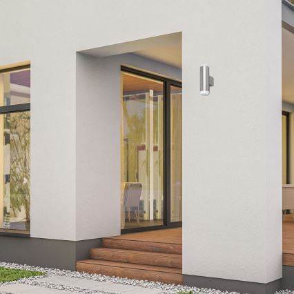 Rabalux - Applique murale extérieure 2xLED/4W/230V saténový chrome mat IP44