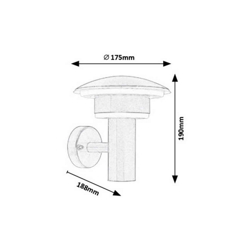 Rabalux - Applique murale LED extérieure LED/9W/230V IP44 1000lm 4000K