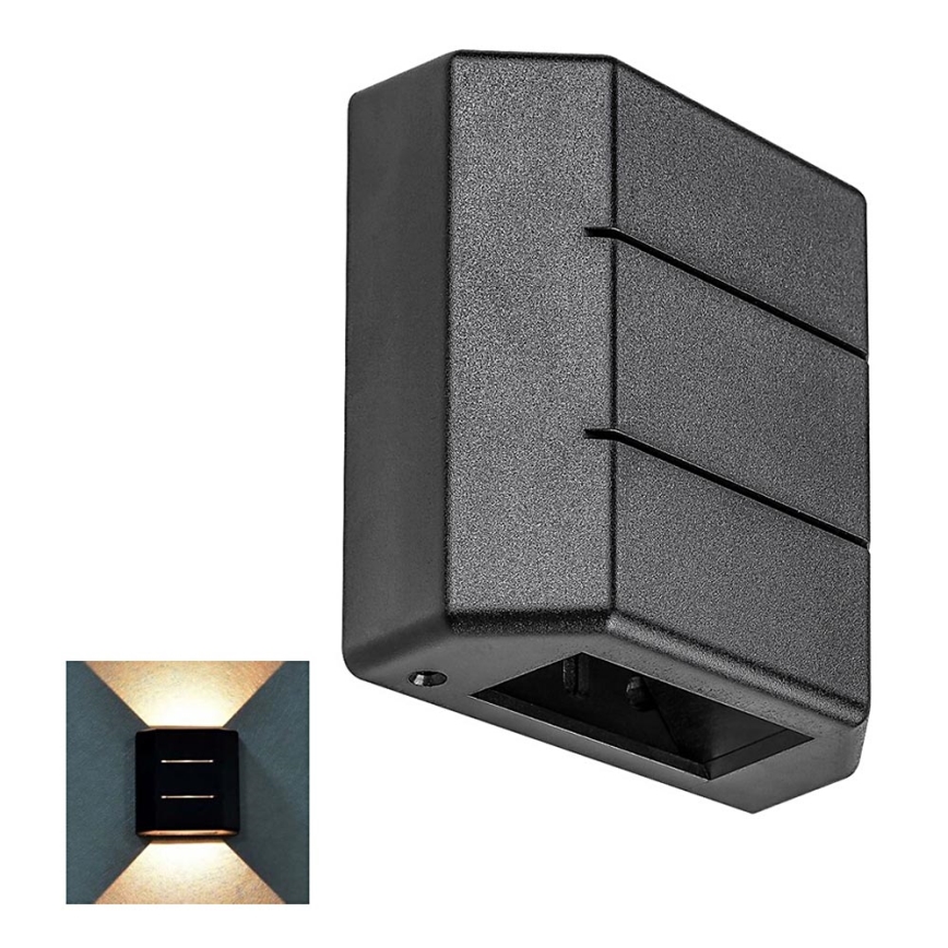 Rabalux - Applique murale d'extérieur LED/6W/230V IP54 noire