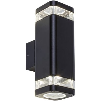 Rabalux - Applique murale extérieur 2xGU10/25W/230V IP44 noire