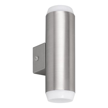 Rabalux - Applique murale extérieure 2xLED/4W/230V saténový chrome mat IP44