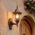 Rabalux - Applique murale extérieure avec détecteur 1xE27/60W/230V IP43 doré/patiné/noir