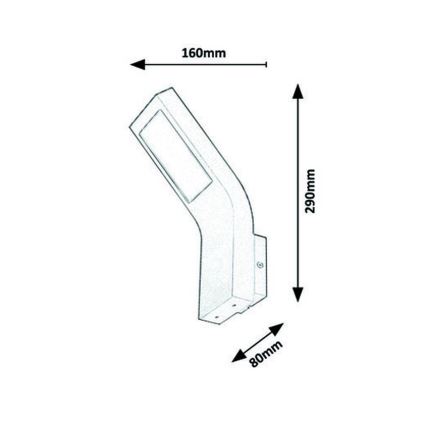 Rabalux - Applique murale LED extérieur LED/9W/230V IP44