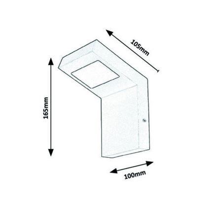 Rabalux - Applique murale LED extérieur LED/9W/230V IP44