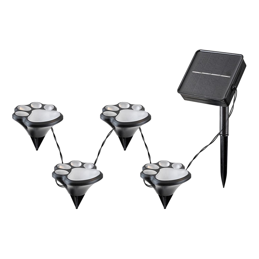 Rabalux - Applique solaire LED 4xLED/0,06W/1,2V IP44 600 mAh
