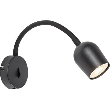 Rabalux - Applique spot murale 1x GU10/15W/230V noire