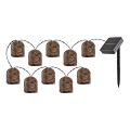 Rabalux - Guirlande solaire 10xLED/0,6W/1,2V 5 m IP44 600 mAh