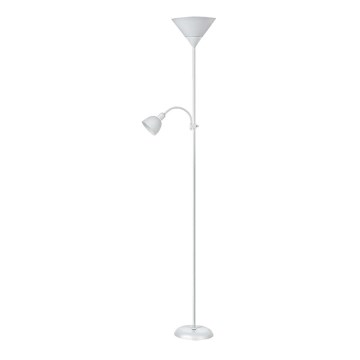 Rabalux - Lampadaire 1xE27/100W+E14/25W blanc
