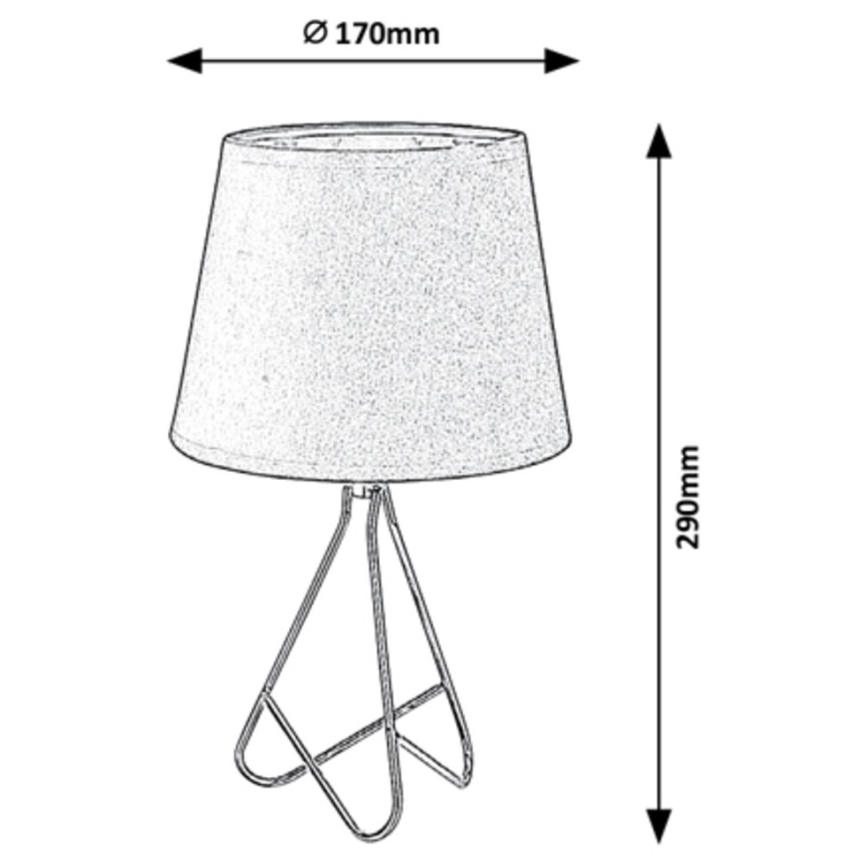Rabalux - Lampe de table 1xE14/40W/230V noir/doré