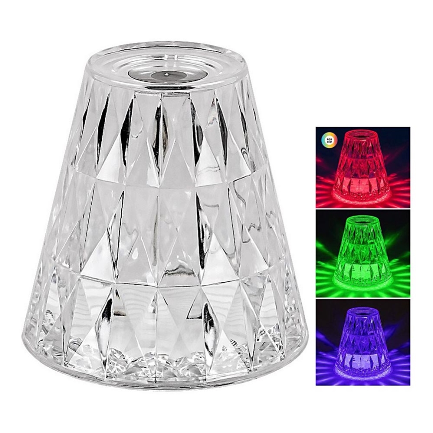 Rabalux - Lampe de table RGB à intensité variable rechargeable LED/2W/5V 3000K