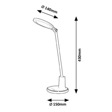 Rabalux - Lampe de table tactile LED à intensité variable LED/10W/230V 3000-6000K