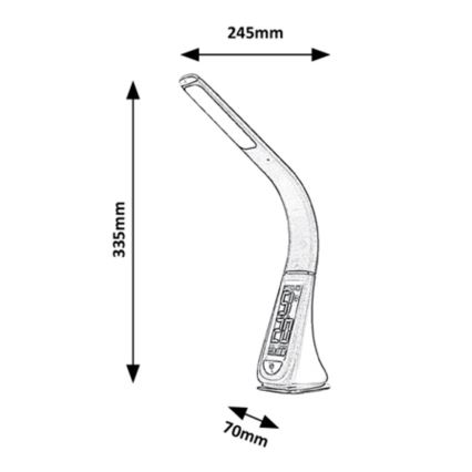 Rabalux - Lampe de table tactile LED à intensité variable LED/5W/230V blanc