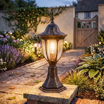 Rabalux - Lampe d'extérieur 1xE27/60W/230V IP43 dorée/patinée/noire