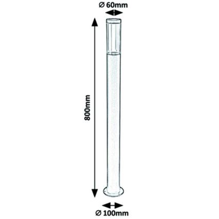 Rabalux - Lampe extérieur 1xGU10/7W/230V IP44 80 cm