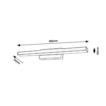 Rabalux - LED Applique murale de salle de bain LED/12W/230V IP44