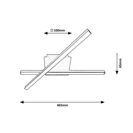 Rabalux - LED Plafonnier 2xLED/14W/230V