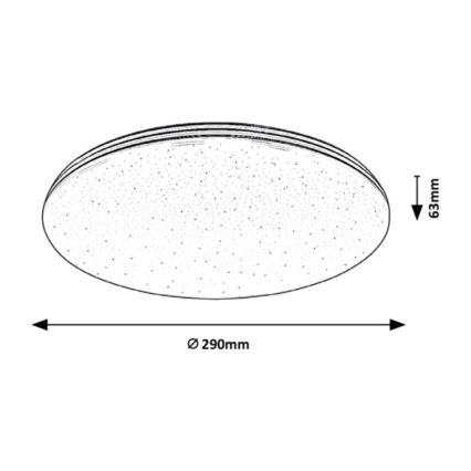 Rabalux - LED Plafonnier de salle de bain LED/20W/230V IP44