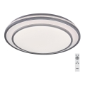 Rabalux - LED Plafonnier dimmable LED/40W/230V 3000-6500K argenté Ø 49 cm + télécommande