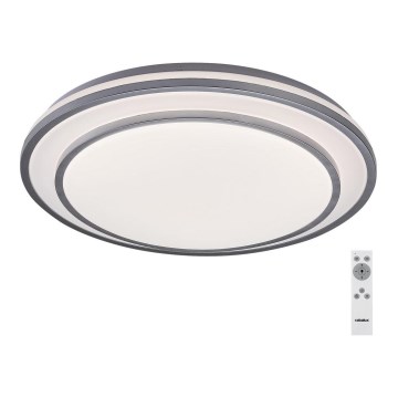 Rabalux - LED Plafonnier dimmable LED/40W/230V 3000-6500K argenté Ø 49 cm + télécommande