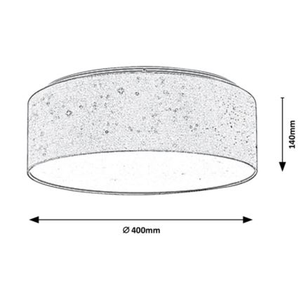 Rabalux - LED Plafonnier LED/22W/230V crémeux