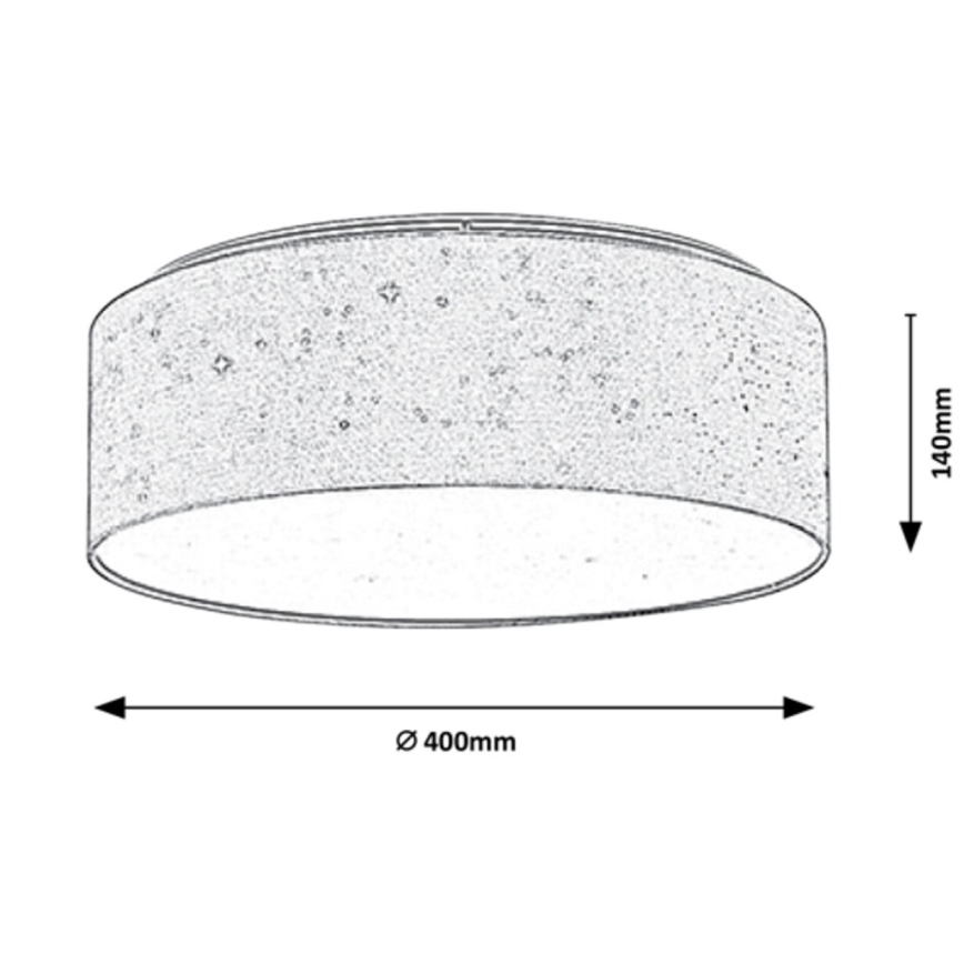 Rabalux - LED Plafonnier LED/22W/230V crémeux