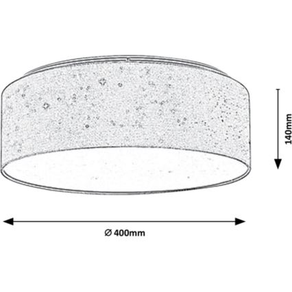 Rabalux - LED Plafonnier LED/22W/230V gris