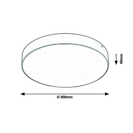 Rabalux - LED Plafonnier LED/24W/230V 3000-6000K IP44 blanc