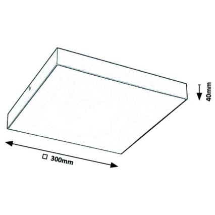 Rabalux - LED Plafonnier LED/24W/230V 3000-6000K IP44 blanc