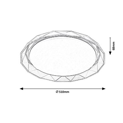 Rabalux - LED Plafonnier LED/48W/230V