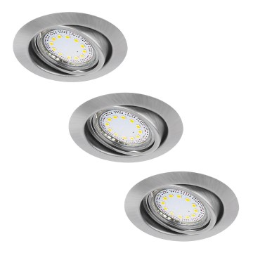 Rabalux - LOT 3xLED Spot encastrable 3xGU10/3W/230V IP40