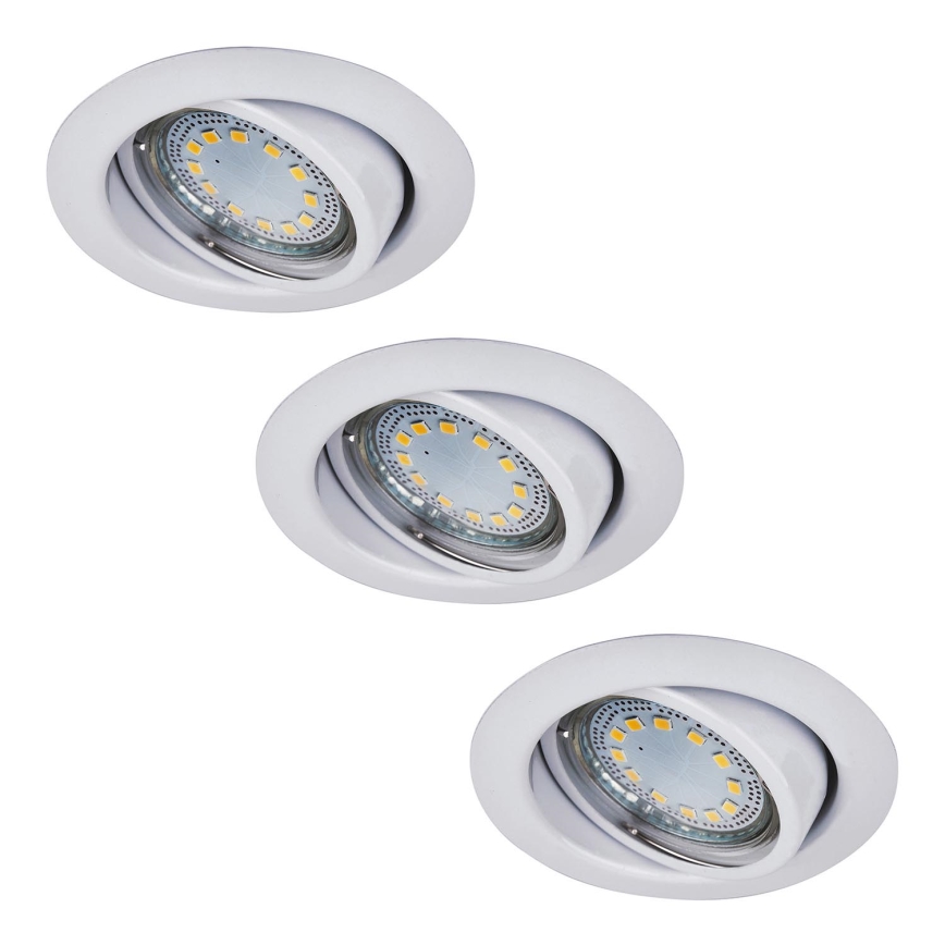 Rabalux - LOT 3xLED Spot encastrable salle de bain 3xGU10/3W/230V IP40