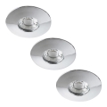 Rabalux - Lot de 3 plafonniers encastrés pour salle de bains LED/4W/230V IP44