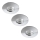 Rabalux - Lot de 3 plafonniers encastrés pour salle de bains LED/4W/230V IP44