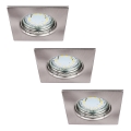 Rabalux - Lot de 3 spots encastrés LED pour salle de bain 1xGU10/3W/230V IP44