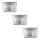 Rabalux - Lot de 3 spots encastrés LED pour salle de bains LED/4W/230V IP44