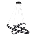 Rabalux - Lustre LED dimmable sur câble LED/80W/230V 3000-6500K noir + télécommande