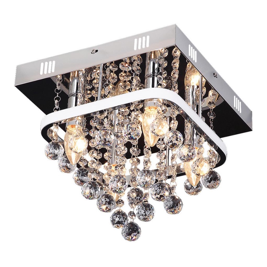 Rabalux - Lustre monté en surface en cristal LED/23W/230V + 4xE14/40W