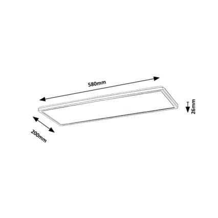 Rabalux - Panneau LED monté LED/22W/230V