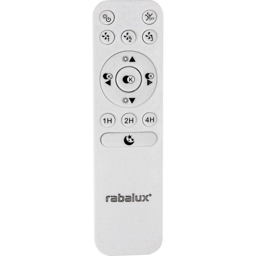 Rabalux - Plafonnier à intensité variable avec ventilateur LED/30W/230V + télécommande 3000-6500K
