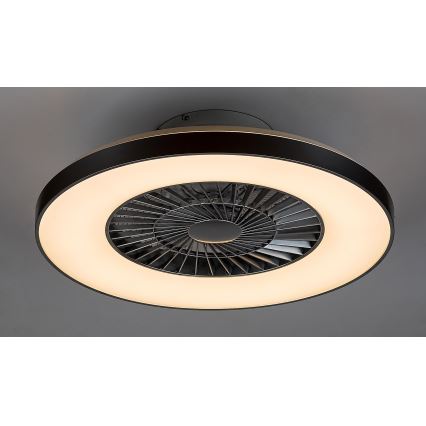 Rabalux - Plafonnier à intensité variable avec ventilateur LED/40W/230V + télécommande 3000-6500K