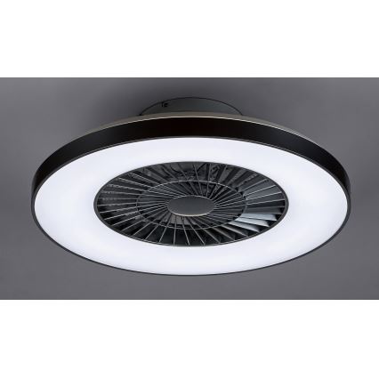 Rabalux - Plafonnier à intensité variable avec ventilateur LED/40W/230V + télécommande 3000-6500K