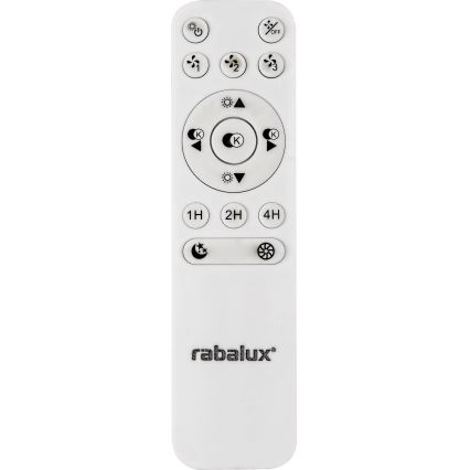 Rabalux - Plafonnier à intensité variable avec ventilateur LED/40W/230V + télécommande 3000-6500K