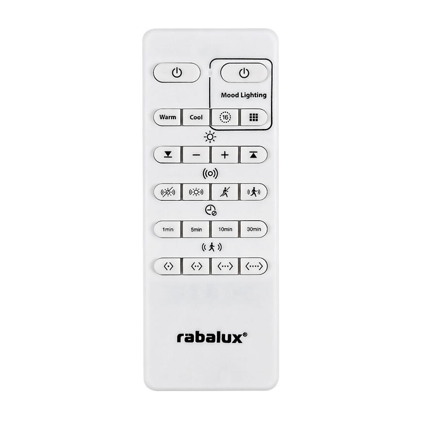Rabalux - Plafonnier à intensité variable LED RGB avec détecteur LED/28W/230V 2700-5000K + télécommande